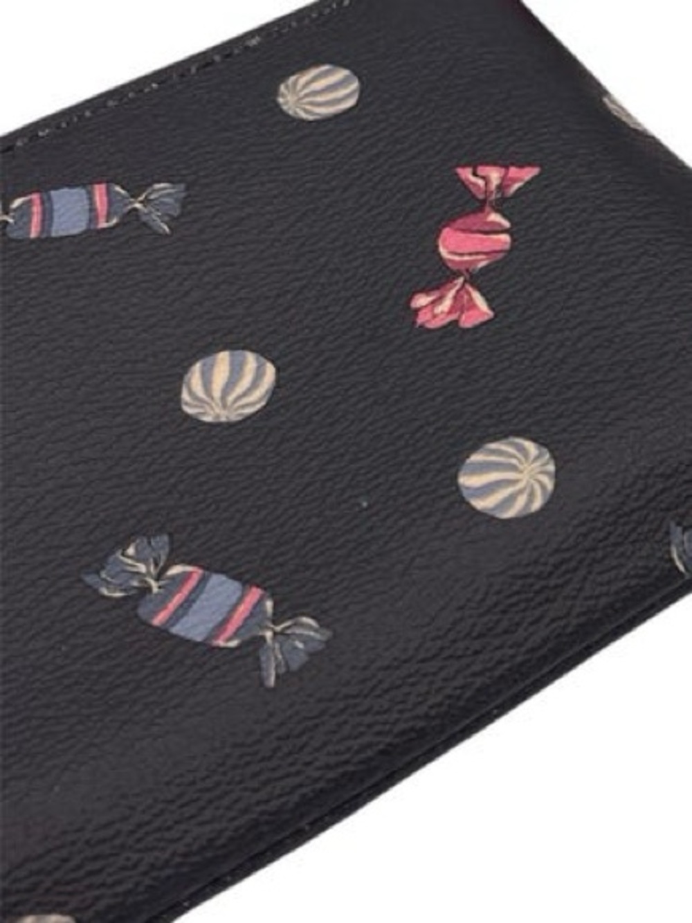 🍬COACH BLACK CANDY PRINT ZIP WRISTLE - Picture 13 of 15